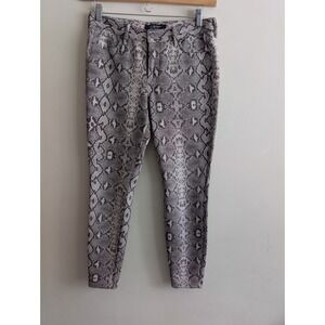 Liverpool Los Angeles Grey Python Snake Print Skinny Pants Womens Size 8/29 Soft